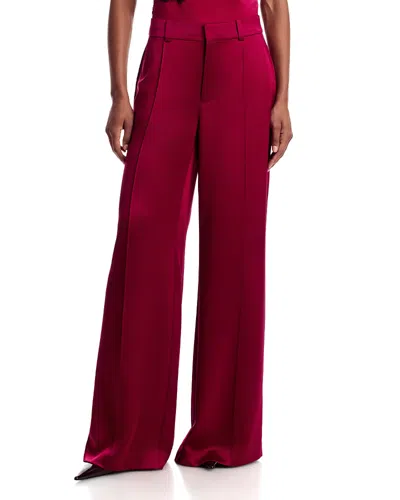Cinq À Sept Cinq A Sept Jyn High Rise Wide Leg Pants In Red