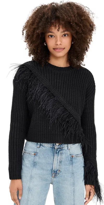 CINQ À SEPT KAELIE PULLOVER BLACK