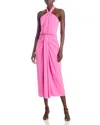 Cinq À Sept Cinq A Sept Kaily Twist Halter Midi Dress In Calla Lily