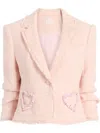 Cinq À Sept Cinq A Sept Kalina Beaded Tweed Blazer In Pink