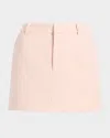 Cinq À Sept Kalina Textured Mini Skirt In Pale Flamingo