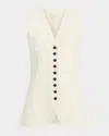 Cinq À Sept Kallen Tailored Vest In Ivory