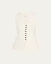 Cinq À Sept Kallen Tailored Vest In Ivory