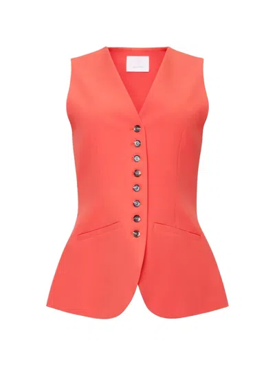 Cinq À Sept Kallen Waistcoat In Red