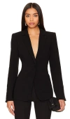 Cinq À Sept Karlie Notched-lapel Single-breasted Blazer In Black