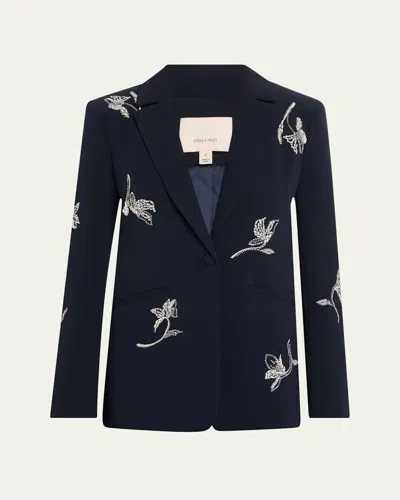 CINQ À SEPT KARLIE FALLING LILLIES BLAZER