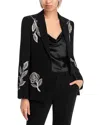 Cinq À Sept Cinq A Sept Karlie Metallic Paisley Blazer In Black