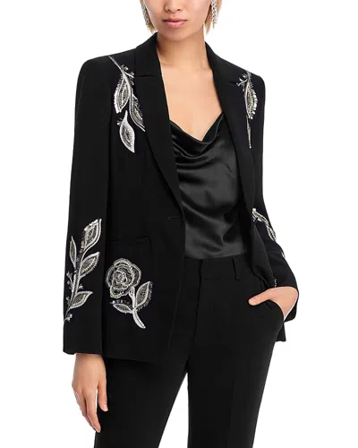 Cinq À Sept Cinq A Sept Karlie Metallic Paisley Blazer In Black