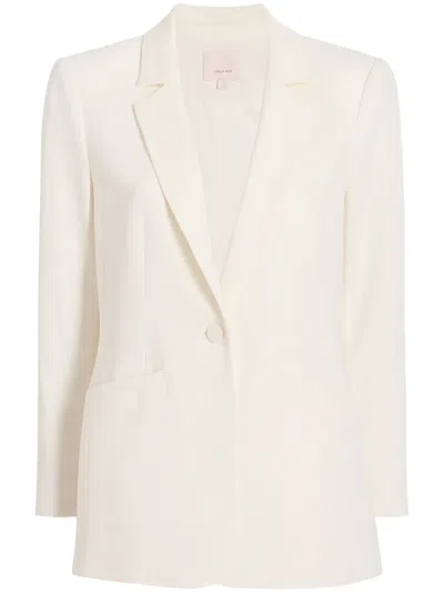 Cinq À Sept Karlie Notched-lapel Single-breasted Blazer In Neutrals