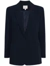 Cinq À Sept Karlie Single-breasted Blazer In Blue