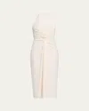 Cinq À Sept Kathleen Halter Midi Dress In Ivory