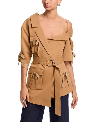 Cinq À Sept Cinq A Sept Katie Saige Twill Jacket In Brown