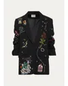 Cinq À Sept Cinq A Sept Starry Scribbles Kelsa Blazer In Black