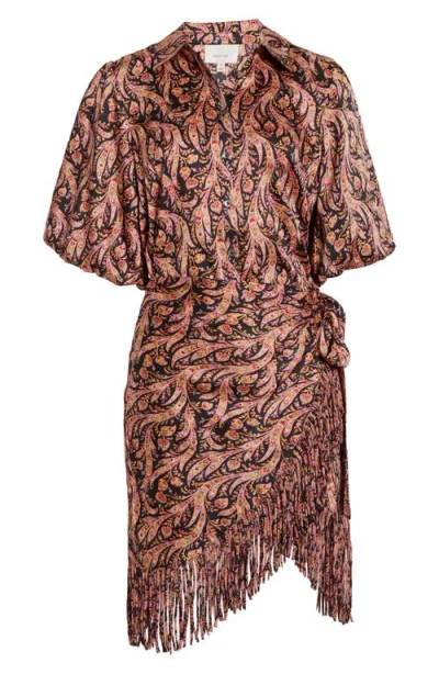 Cinq À Sept Kember Paisley Shirtdress In Pink