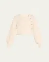 Cinq À Sept Keren Crystal-embellished Bishop-sleeve Raglan Sweater In Ivory