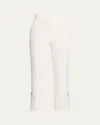 Cinq À Sept Rhinestone Pin Kerry Pant In Ivory In Neutral