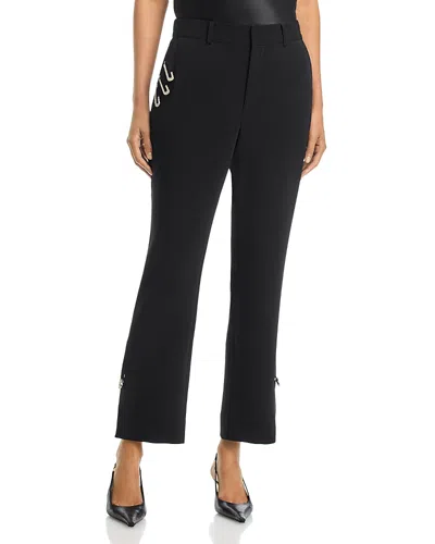 Cinq À Sept Cinq A Sept Kerry Rhinestone Pin Cropped Pants In Black