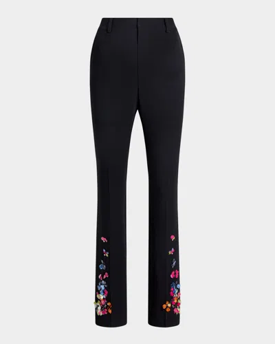 Cinq À Sept Kerry Sequined Pants In Blackmulti