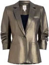 Cinq À Sept Cinq A Sept Khloe Metallic Blazer In Gold