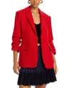 Cinq À Sept Khloe Boucle Blazer In Faded Raspberry