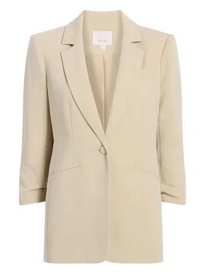 Cinq À Sept Khloe Crepe Blazer In Neutral