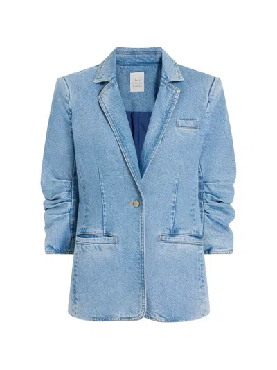 Cinq À Sept Khloe Denim Blazer In Blue