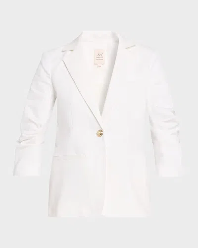 Cinq À Sept Khloe Denim Blazer In White