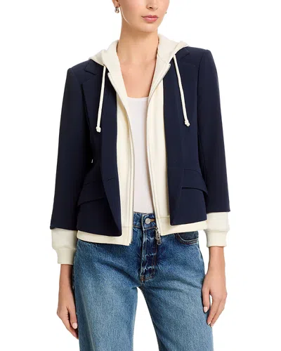 Cinq À Sept Cinq A Sept Khloe Hooded Blazer In Blue