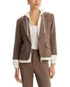 Cinq À Sept Cinq A Sept Khloe Hooded Blazer In Brown