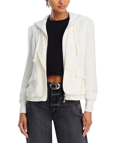 Cinq À Sept Cinq A Sept Khloe Hooded Blazer In Ivory/ivory