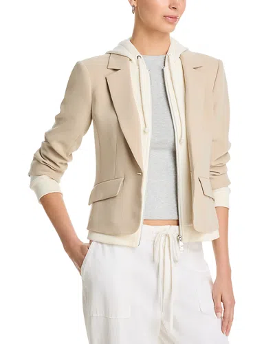 Cinq À Sept Cinq A Sept Khloe Hooded Blazer In Neutral