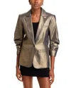 Cinq À Sept Cinq A Sept Khloe Metallic Blazer In Gold
