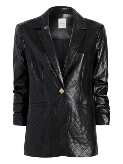 Cinq À Sept Khloe Quilted Blazer In Black