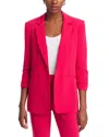 Cinq À Sept Cinq A Sept Khloe Ruched-cuff Blazer In Berry Fizz