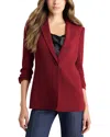Cinq À Sept Cinq A Sept Khloe Ruched-cuff Blazer In Purple