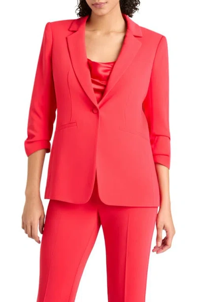 CINQ À SEPT CINQ À SEPT KHLOE RUCHED SLEEVE BLAZER