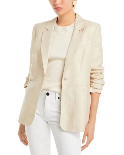 Cinq À Sept Cinq A Sept Tumbled Woven Khloe Blazer In Khaki