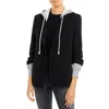 Cinq À Sept Khloe Womens Drawstring Business One-button Blazer In Black Heather Grey