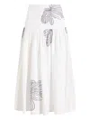 Cinq À Sept Kierelle Sunburst Midi Skirt In Multi