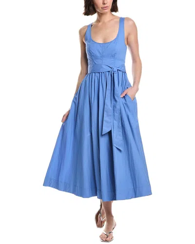 Cinq À Sept Kilah Midi Dress In Blue