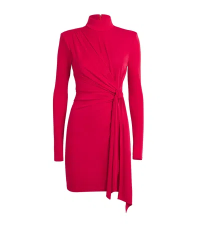 Cinq À Sept Knot-detail Joelene Mini Dress In Red