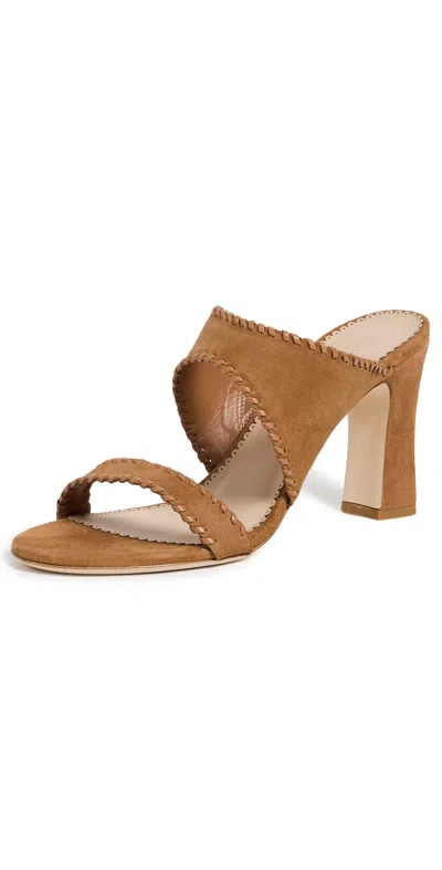 Cinq À Sept Kora Suede Sandals Toffee In Brown