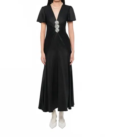 Cinq À Sept Kordyn Midi Dress In Black