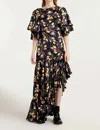 Cinq À Sept Cinq A Sept Kossa Printed Asymmetrical Dress In Multi
