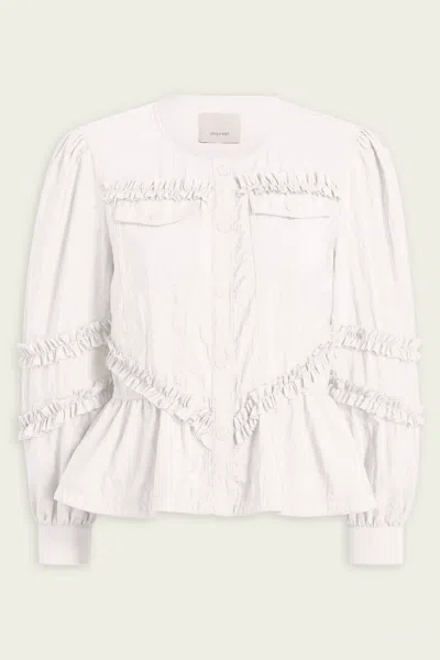CINQ À SEPT KUMIKO JACKET IN WHITE