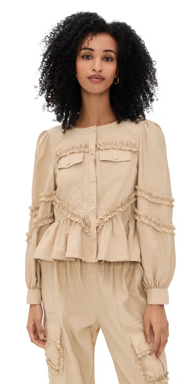 Cinq À Sept Kumiko Jacket Khaki