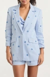 Cinq À Sept Cinq A Sept Kylie Embellished Blazer In Blue Hydrangea