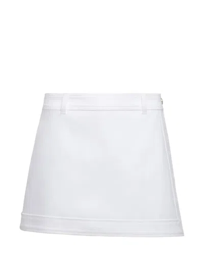 Cinq À Sept Cinq A Sept White Denim Larsa Skort In Red