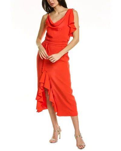 Cinq À Sept Lavonne Midi Dress In Red