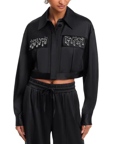 Cinq À Sept Cinq A Sept Layered Gemstone Jacket In Black